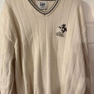 Vintage 1990s Lee Sport Sweater Vest V-Neck Size XL
